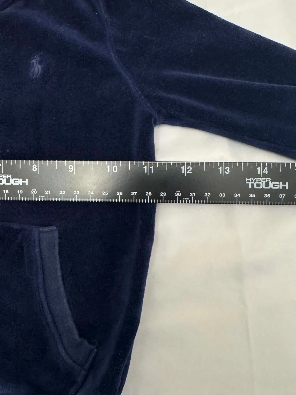 Ralph Lauren Kids Baby Navy Zip Velour Hoodie Size 24 months